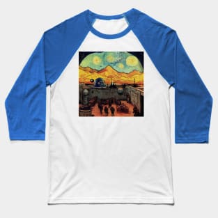 Starry Night in Mos Eisley Tatooine Baseball T-Shirt